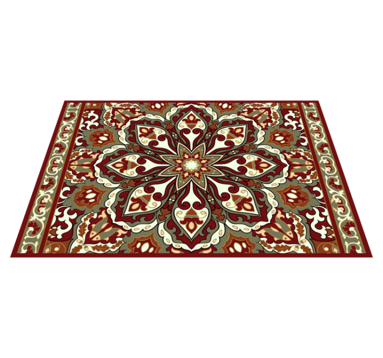 Servetele de loc cu design etnic floral lucrate manual - TenStickers