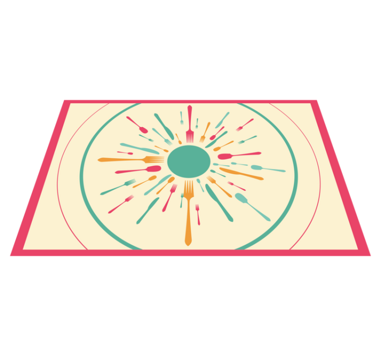 Naproane modern explozie de tacâmuri colorate - TenStickers