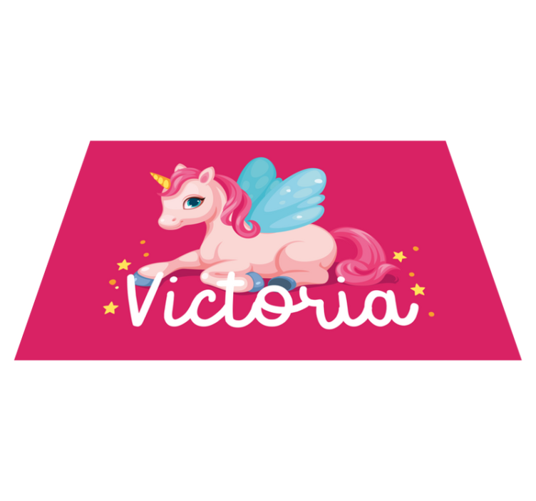 Naproane pentru copii cu ilustrație veselă de unicorn - TenStickers