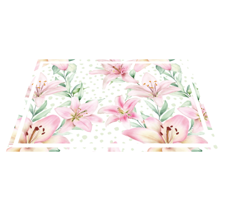 Naproane original aranjament floral cu crini - TenStickers