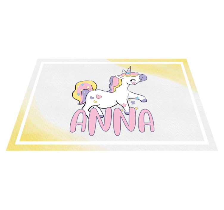 Naproane pentru copii unicorn cu inimi - TenStickers