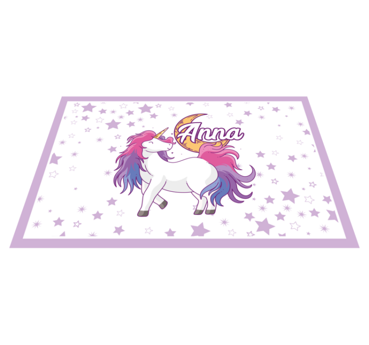 Naproane pentru copii unicorn cu stele - TenStickers