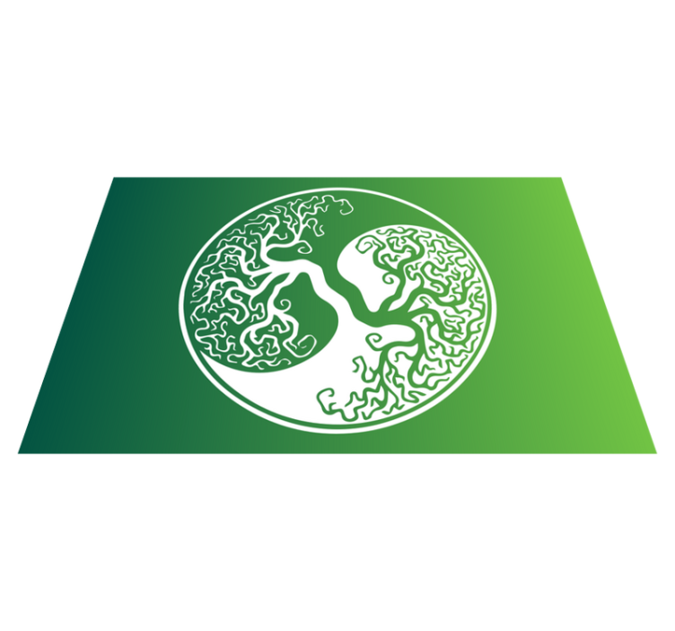 Naproane modern cu emblema ramurilor de copac - TenStickers