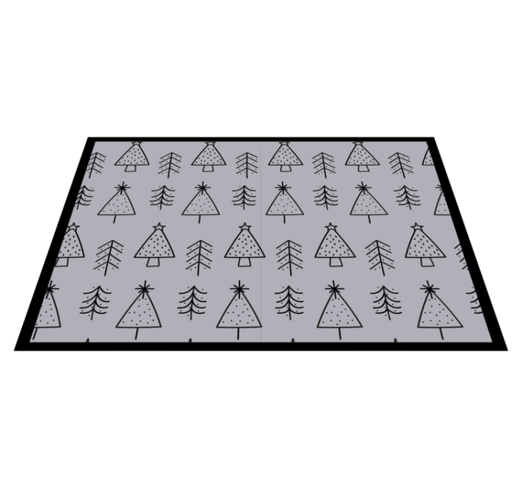 Naproane de crăciun cu brazi stilizați - TenStickers