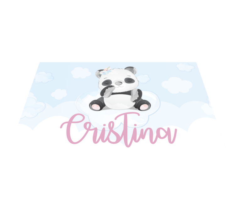 Naproane pentru copii cu personaj panda drăguț - TenStickers