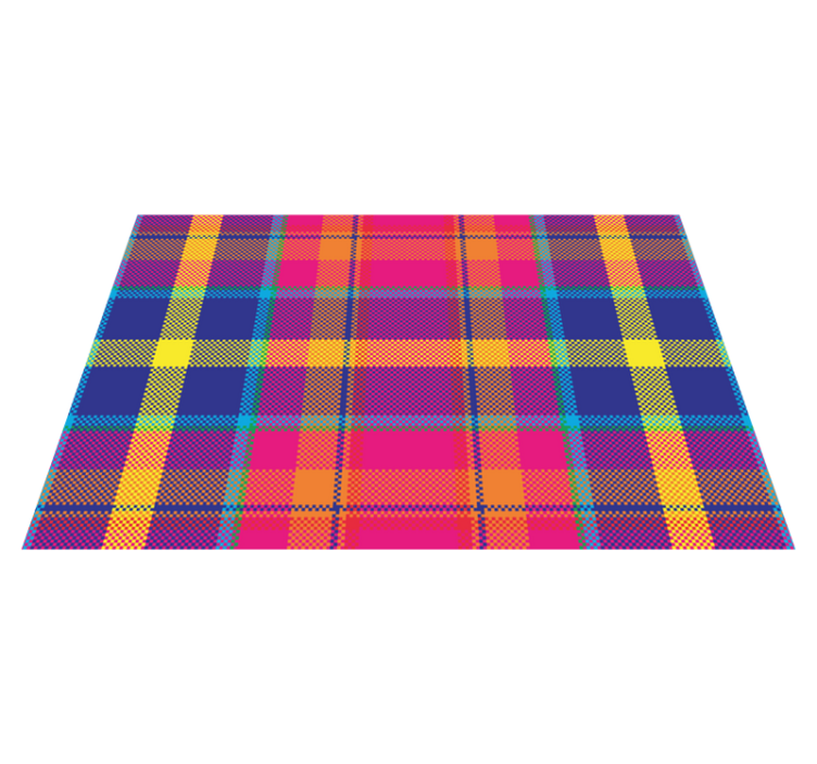 Naproane de textură cu model tartan colorat - TenStickers