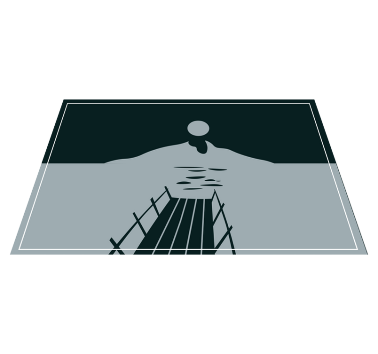 Naproane modern pod peste apă - TenStickers