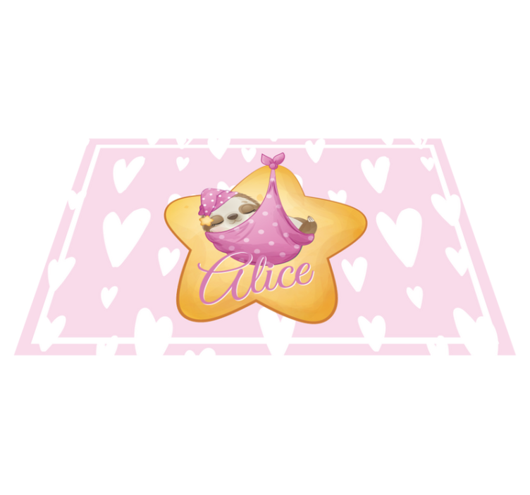 Naproane pentru copii lenjerie cu brad și leneș - TenStickers