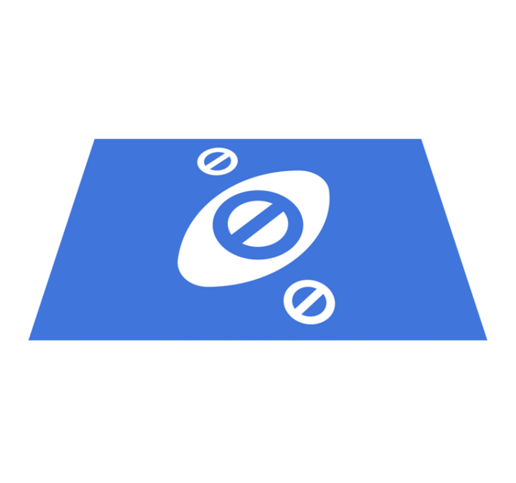 Naproane modern cu accente albastre minimaliste - TenStickers