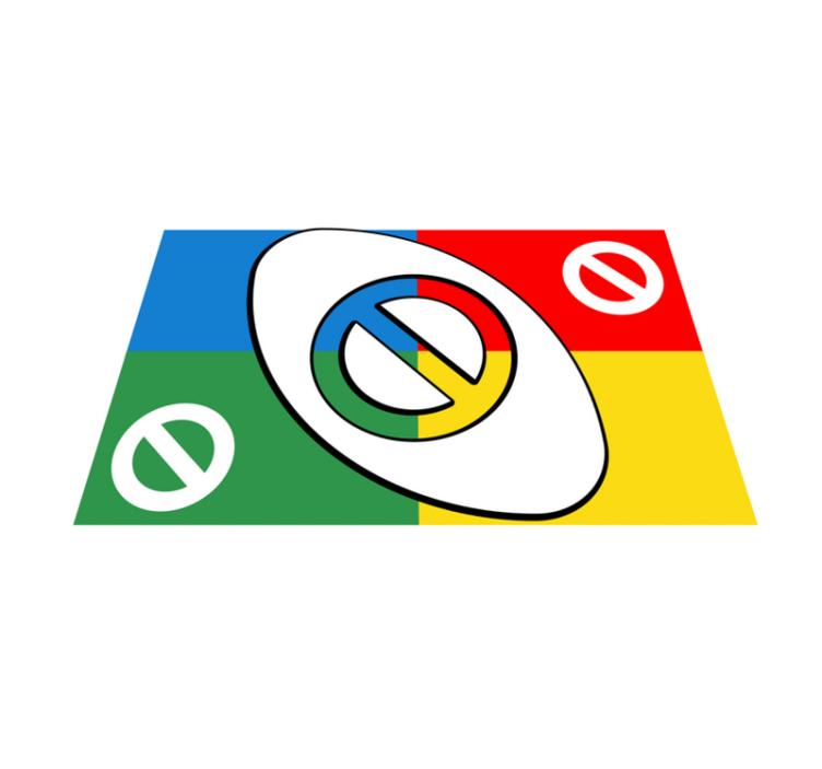 Naproane modern formă abstractă colorată - TenStickers