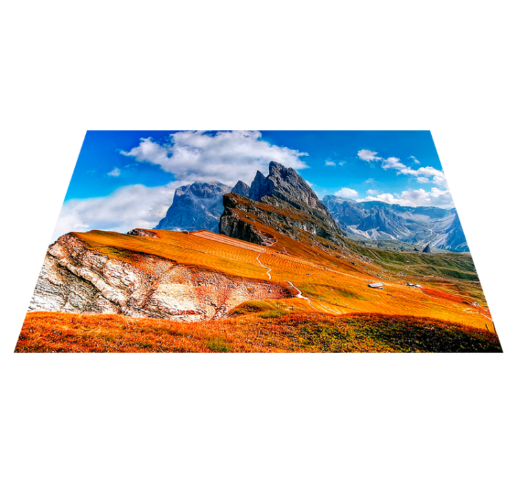 Naproane modern cu priveliște montană scenică - TenStickers