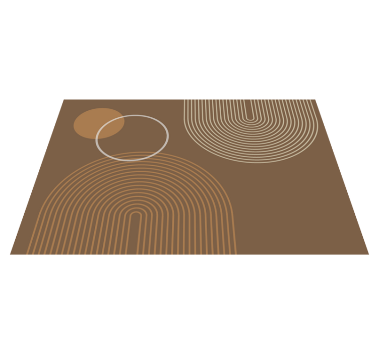 Arcuri geometrice calde placemats moderne - TenStickers