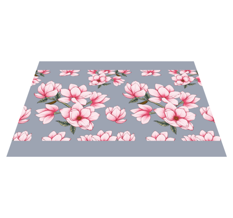 Naproane original cu model floral de magnolie roz - TenStickers