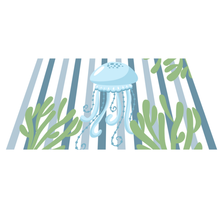 Naproane original scenă subacvatică cu meduze - TenStickers