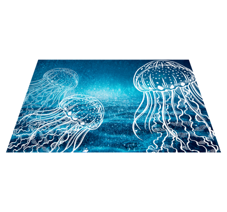 Naproane original peisaj oceanic cu meduze - TenStickers