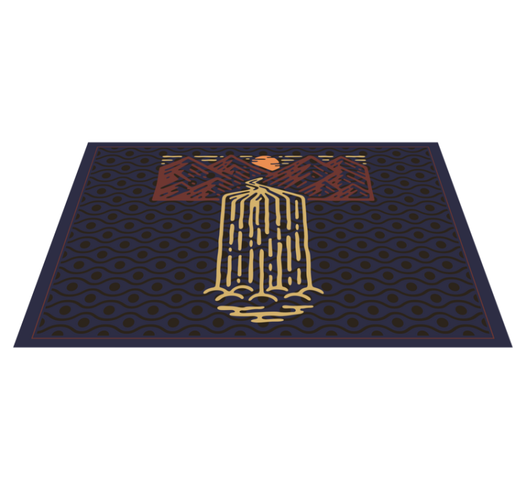 Naproane original peisaj cu cascade montane - TenStickers