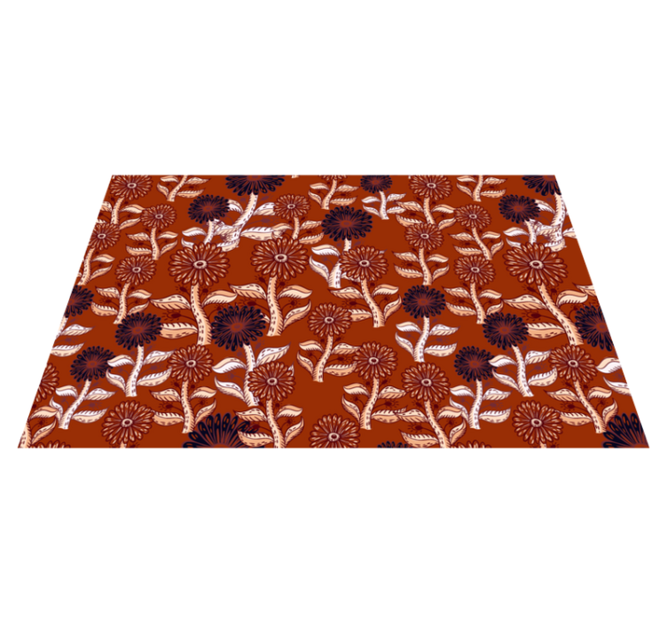 Naproane original veselă cu motive florale - TenStickers