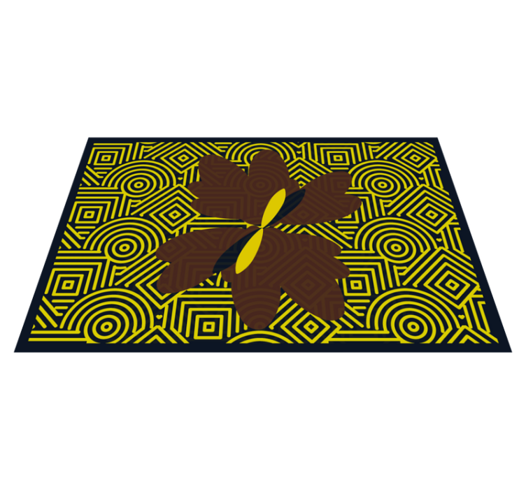 Naproane de textură floare geometrică abstractă - TenStickers