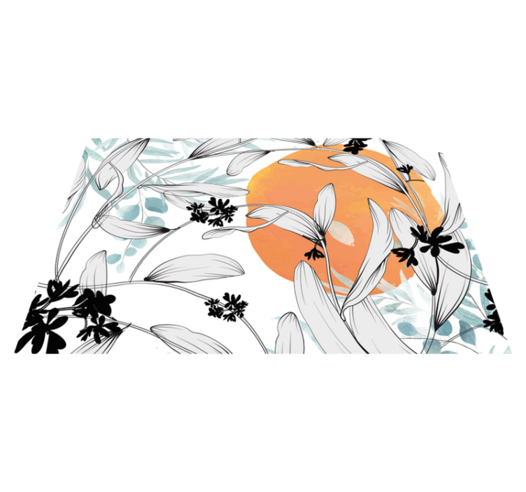 Naproane modern cu accente florale inspirate - TenStickers