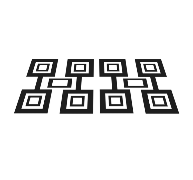 Naproane modern cu motiv pătrat modern - TenStickers