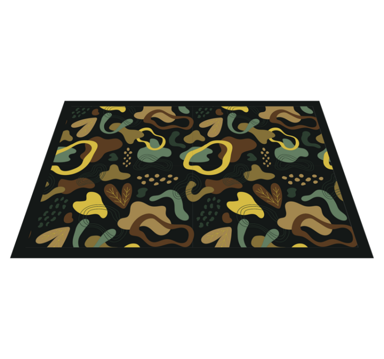 Naproane original Artă abstractă design galben și maro - TenStickers