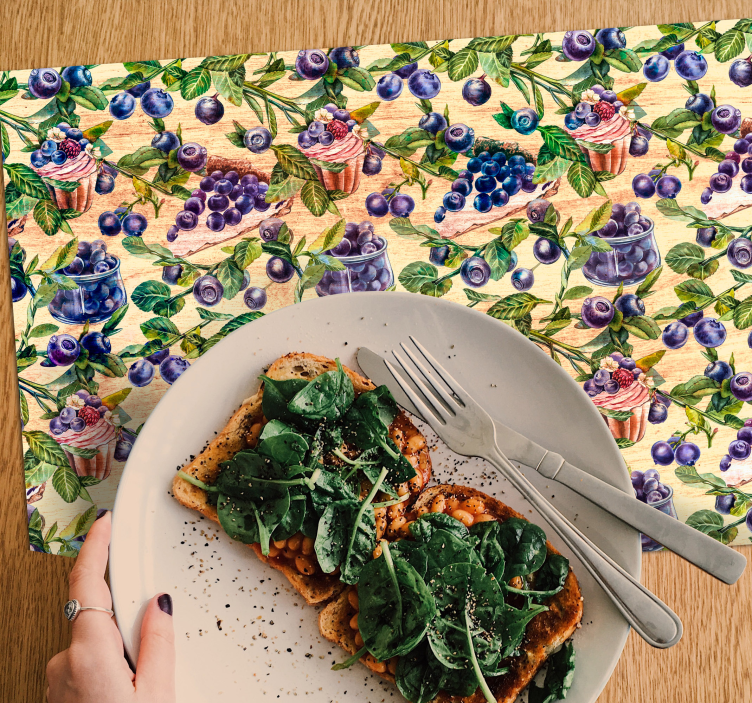 Afine ramuri vinam placemats - TenStickers