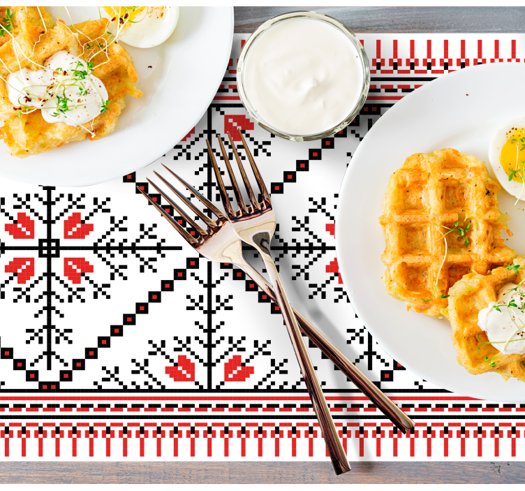 Mantele florale de artă populară - TenStickers