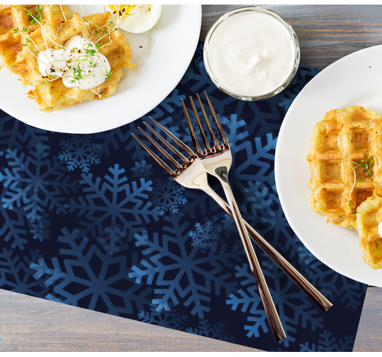 Fulgi de zăpadă abstracte plăcuțe de crăciun - TenStickers