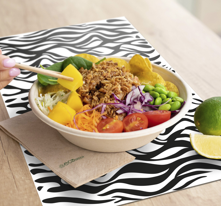 Huse de fundal zebră cu dungi - TenStickers