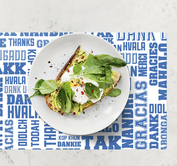 Mulțumesc în multe limbi plăcuțele restaurantelor - TenStickers