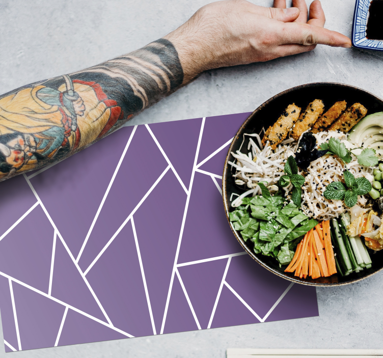 Naproane de textură model violet geometric - TenStickers