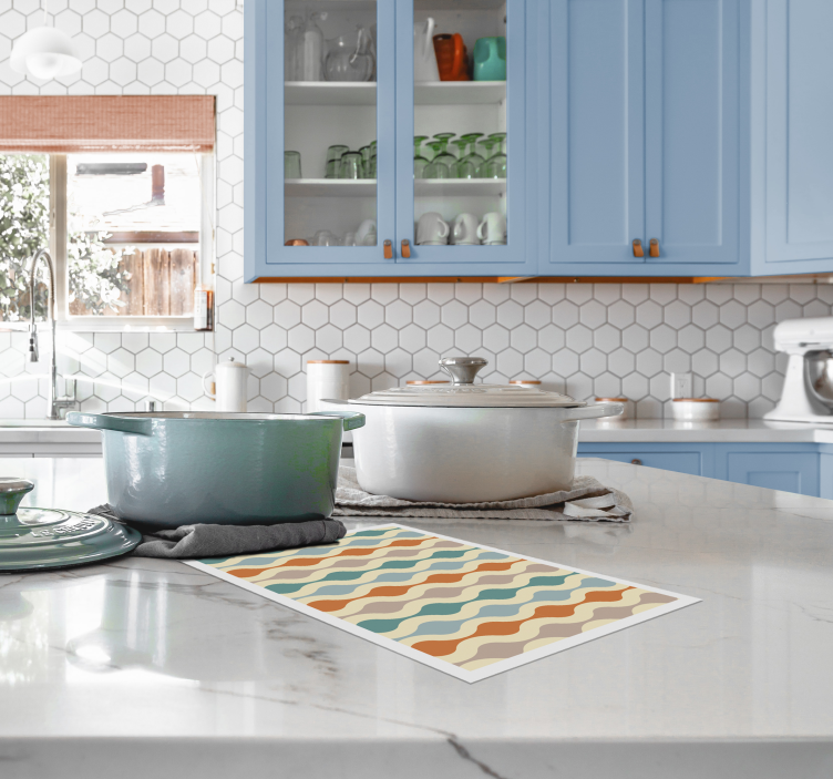 Naproane modern model de culoare ondulată - TenStickers