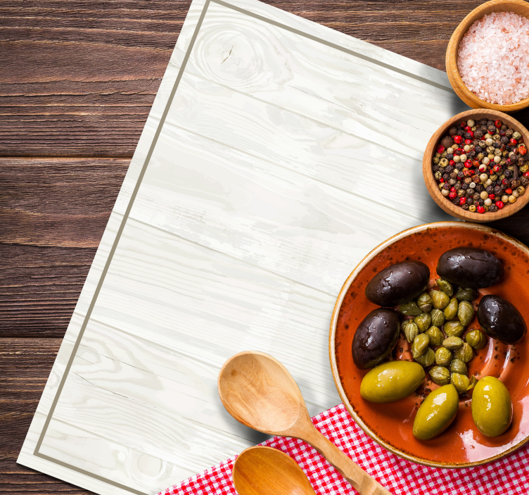 Naproane dreptunghiulare Lemn alb - TenStickers