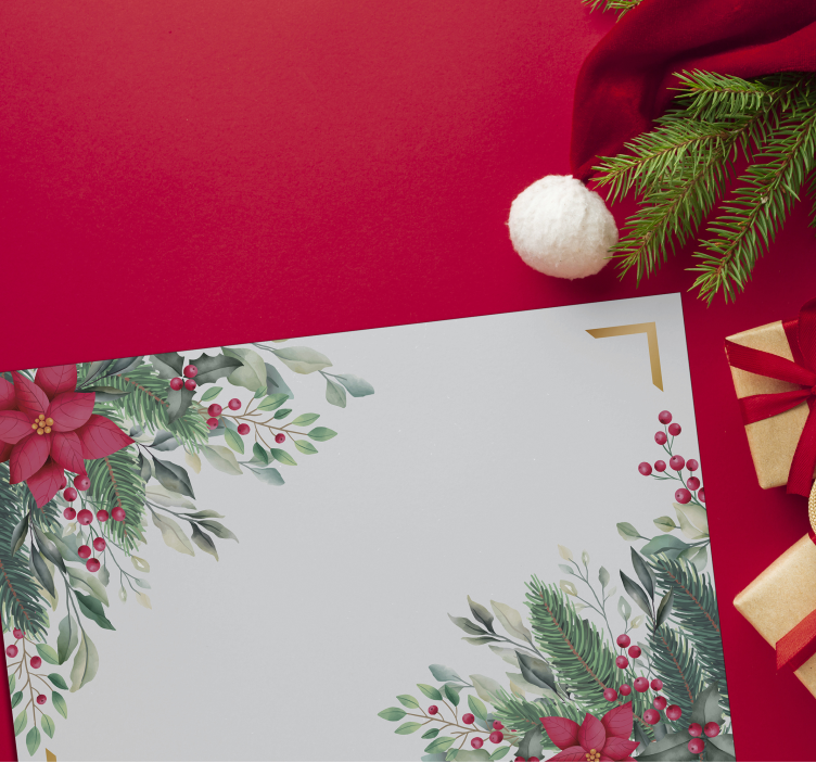 Ornamente de crăciun placemats de crăciun - TenStickers