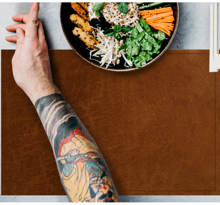 Huse cu textură cu efect piele maro - TenStickers