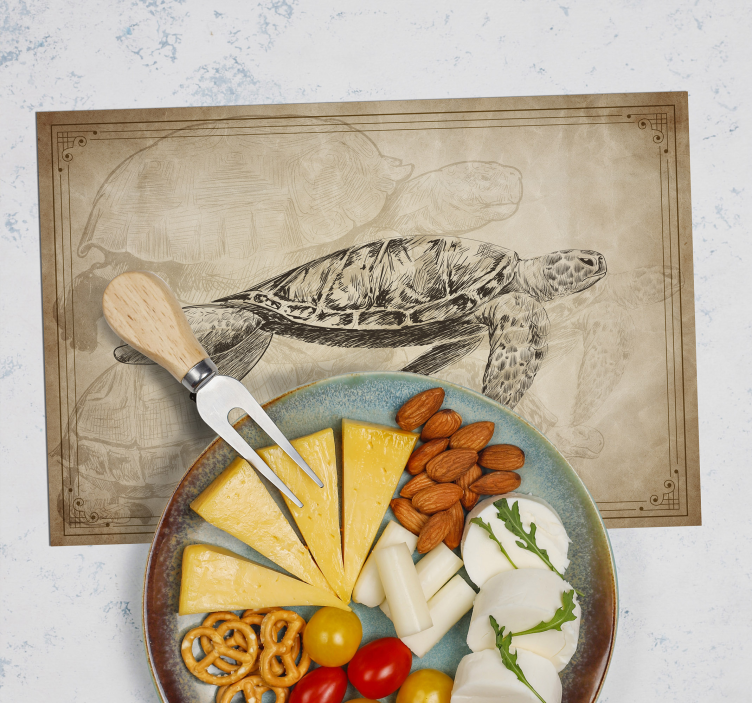 Plapate de animale de broască țestoasă desenate manual - TenStickers