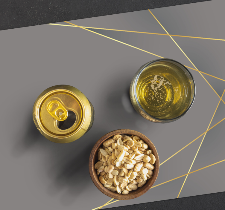 Tonuri cenușii forme geometrice căptușeli elegante - TenStickers