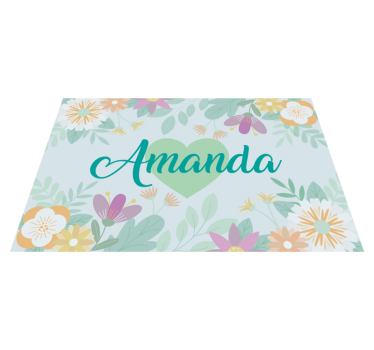 Naproane cu nume inima de floare amanda - TenStickers