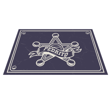 șerif cu nume de placi de vinil de coajă de mare - TenStickers