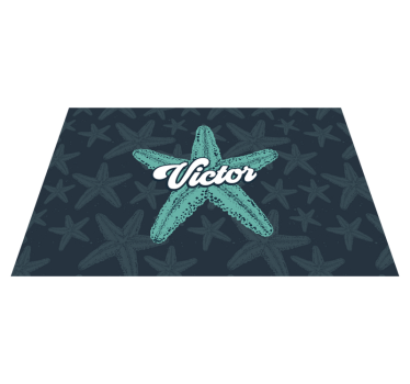 Naproane cu nume accent personalizat cu stea de mare - TenStickers