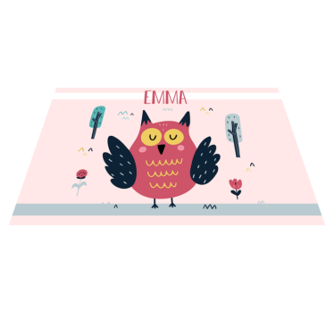 Bufnițe cu rogojini de masă personalizate - TenStickers