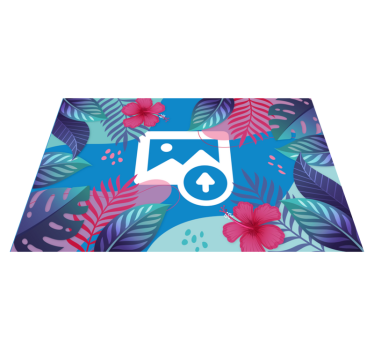 Naproane original frunze tropicale colorate - TenStickers