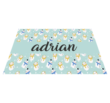 Naproane de crăciun design personalizat cu om de zăpadă - TenStickers