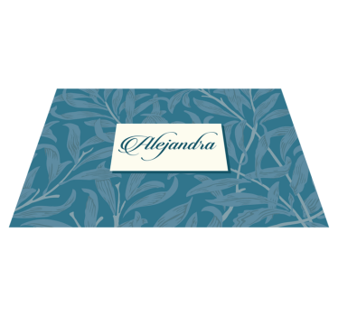Naproane cu nume design elegant cu frunze - TenStickers