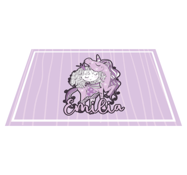 Naproane pentru copii Îmbrățișare cu unicorn drăguț - TenStickers