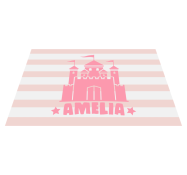 Naproane pentru copii castel cu steaguri - TenStickers