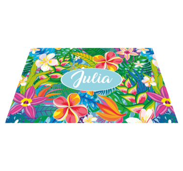 Naproane cu nume flori tropicale personalizate - TenStickers