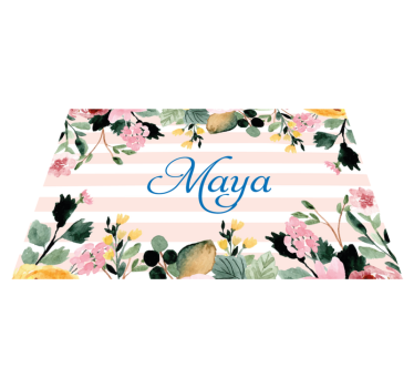 Naproane cu nume personalizate florale - TenStickers
