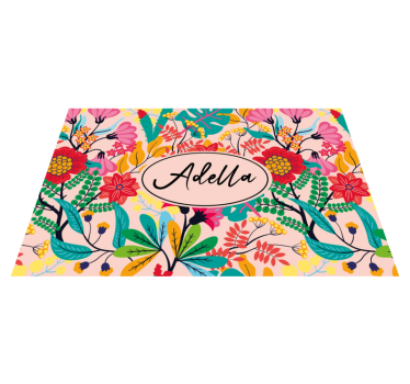 Culori vintage design flori rogojini de masa personalizate - TenStickers