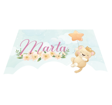 Naproane pentru copii leu drăguț cu balon - TenStickers